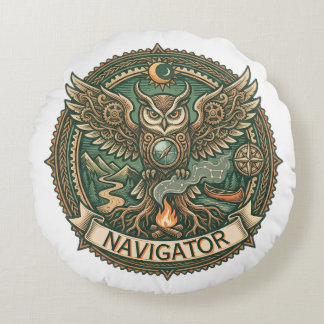 The Navigator’s Guide Round Cushion