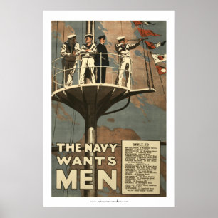The Navy Wants Men Poster