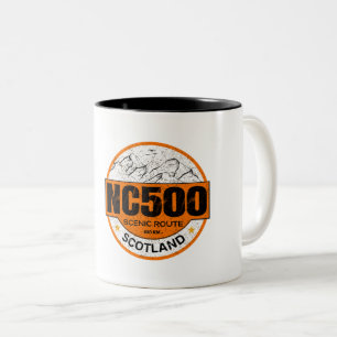 The NC500, Scotland Route The North Coast gifts Two-Tone Coffee Mug