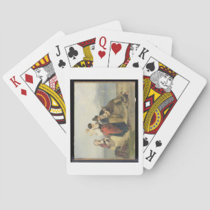 The Neapolitan Family, 1865 (oil on panel) Playing Cards