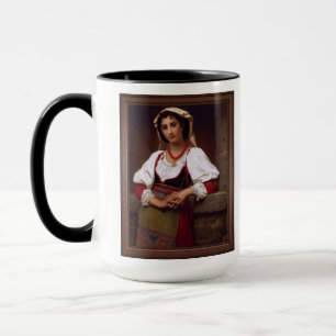 The Neapolitan Girl by Hugues Merle Mug