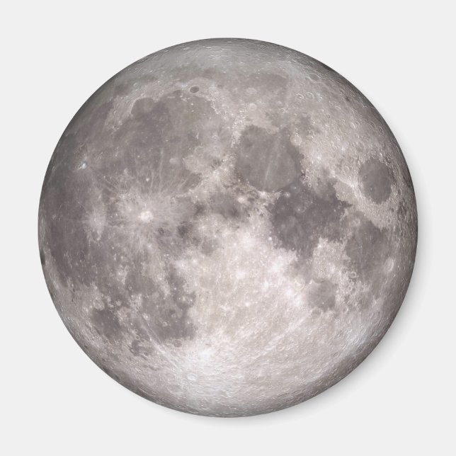 The Near Side of the Moon (Lunar Landscape) Magnet (Front)