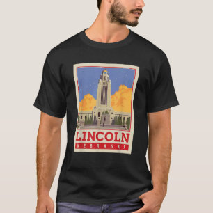 The Nebraska State Capitol Lincoln City Vintage So T-Shirt