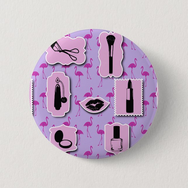 The Necessities Cosmetic Logo Pattern 6 Cm Round Badge (Front)