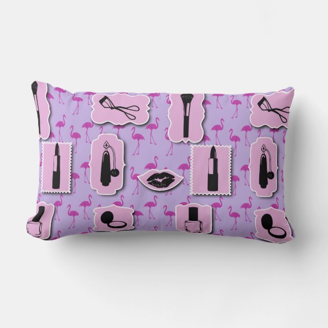 The Necessities Cosmetic Logo Pattern Lumbar Cushion (Front)