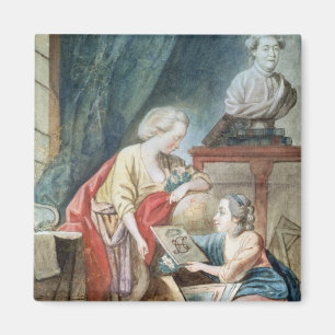 The Necker Family in 1780 Magnet
