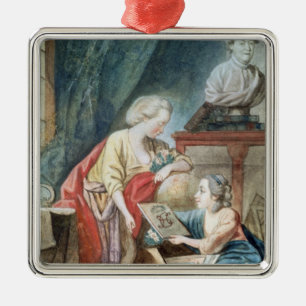 The Necker Family in 1780 Metal Tree Decoration