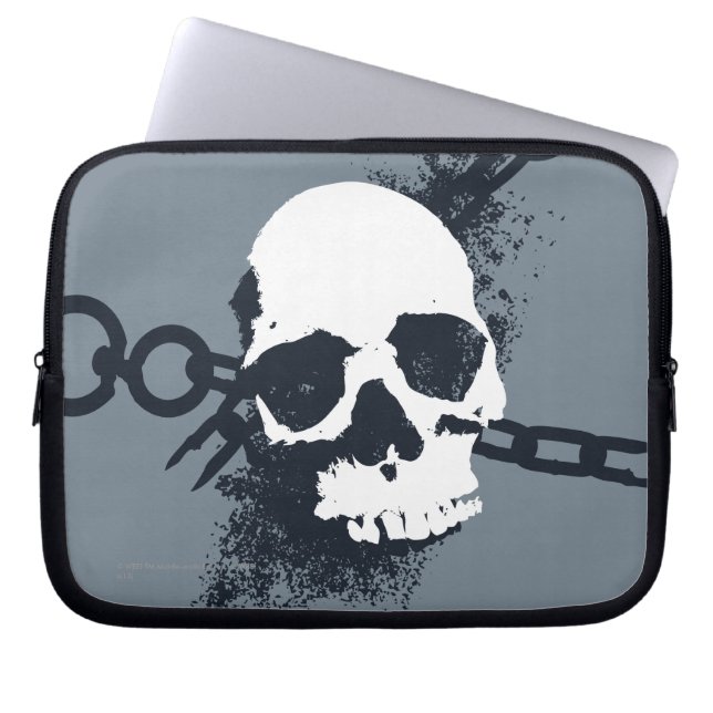 The Necromancer Skull Symbol Laptop Sleeve (Front)