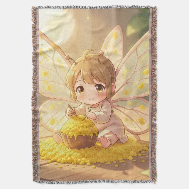 The Nectar Artist.1 Throw Blanket (Front Vertical)