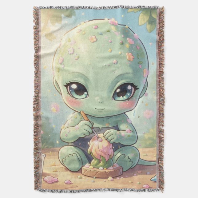 The Nectar Galaxy Wanderers.1 Throw Blanket (Front Vertical)