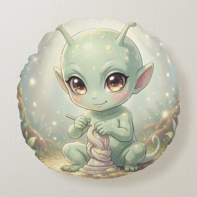 The Nectar Galaxy Wanderers.2 Round Cushion (Front)