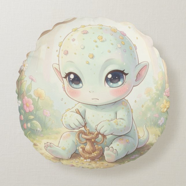 The Nectar Galaxy Wanderers.4 Round Cushion (Front)