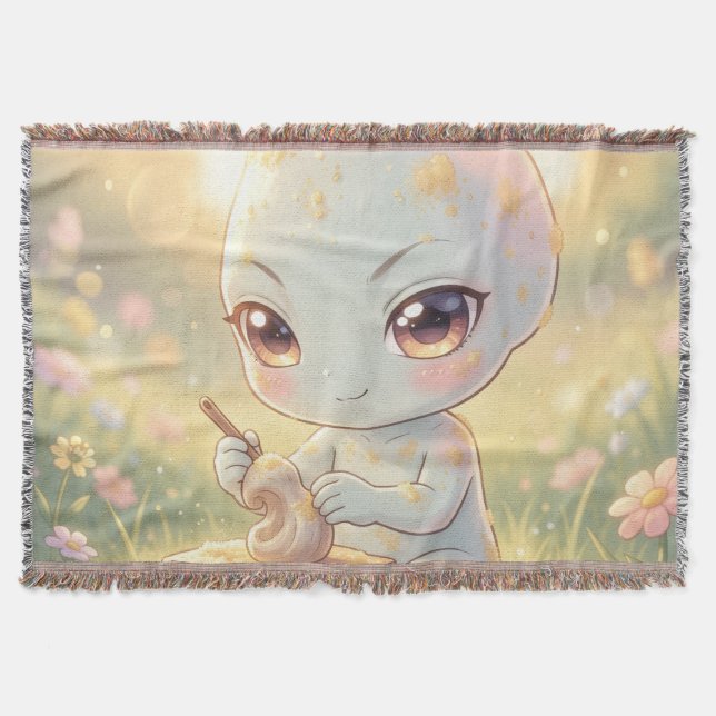The Nectar Galaxy Wanderers Throw Blanket (Front)