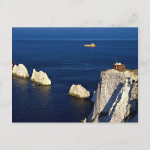 The Needles and lighthouse, Isle of Wight, U.K. Postcard