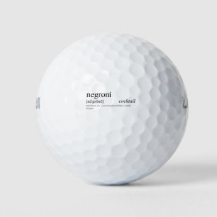 The Negroni - Italy's favorite cocktail Golf Balls