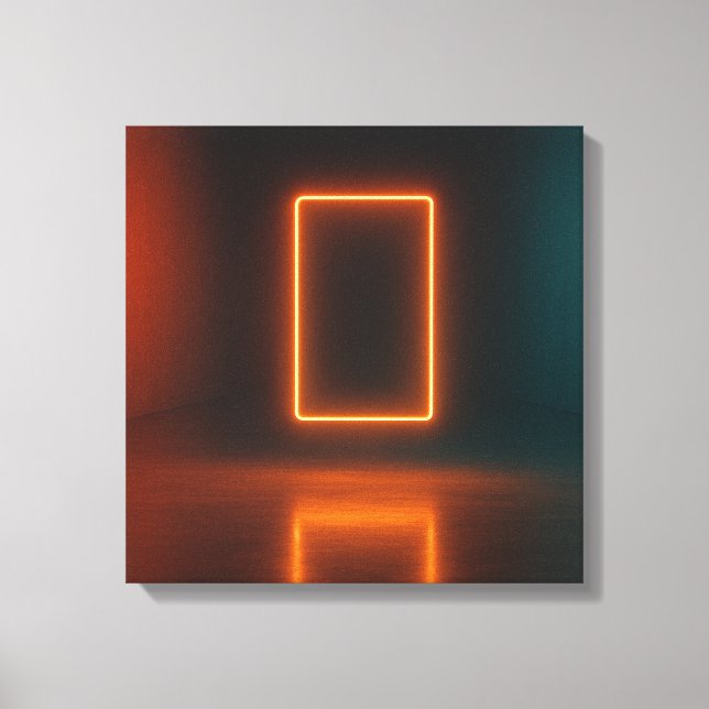 The Neon Gate Canvas Print (Front)