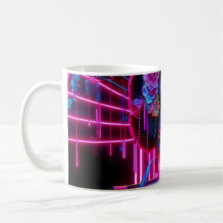The neon geisha coffee mug