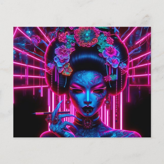 The neon geisha flyer (Front)