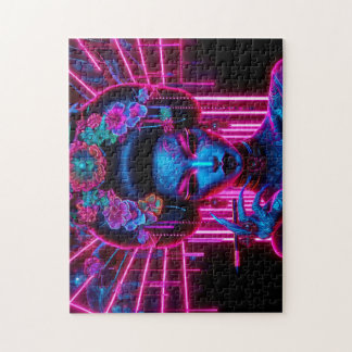 The neon geisha jigsaw puzzle