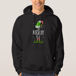 The Nerdy Elf Family Matching Group Christmas Hoodie