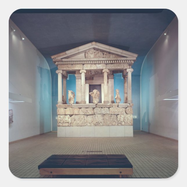 The Nereid Monument, Xanthos, c.390-380 BC Square Sticker (Front)