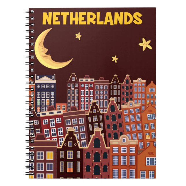 The Netherlands at Night Notebook (Front)