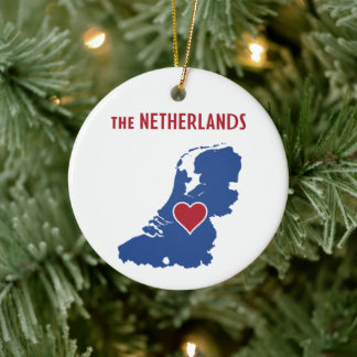 The Netherlands  Ceramic Tree Decoration