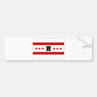 The Netherlands Drenthe Flag Bumper Sticker