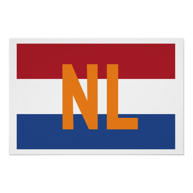 The Netherlands - flag/ NL Poster (Front)