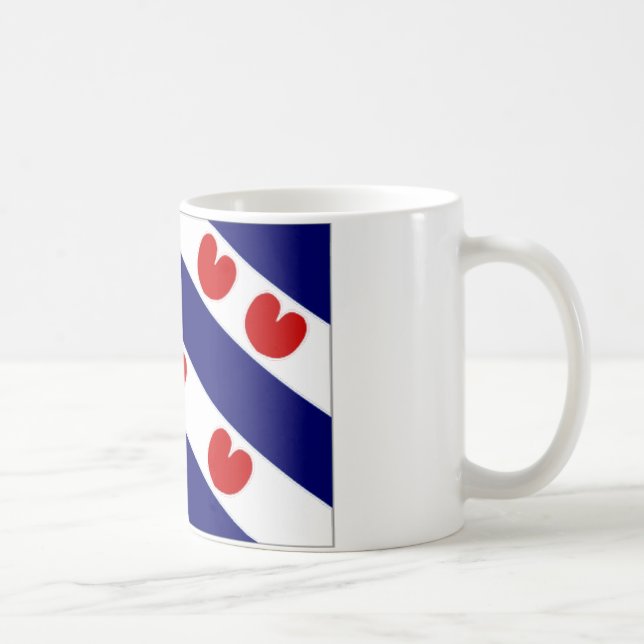 The Netherlands Friesland Flag Coffee Mug (Right)