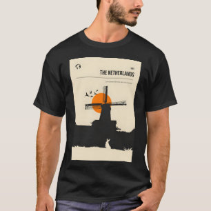 The Netherlands Holland Vintage Minimal Retro Trav T-Shirt
