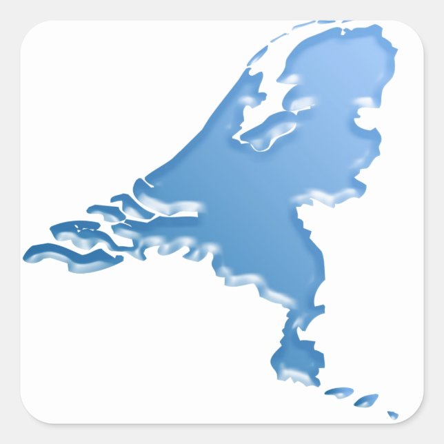 The Netherlands land of water Square Sticker (Front)