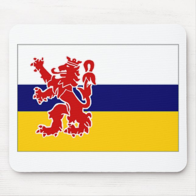 The Netherlands Limburg Flag Mouse Mat (Front)