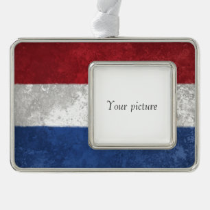 the Netherlands Silver Plated Framed Ornament