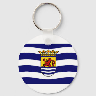 The Netherlands Zeeland Flag Key Ring