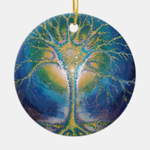 The neural tree postcard ceramic tree decoration