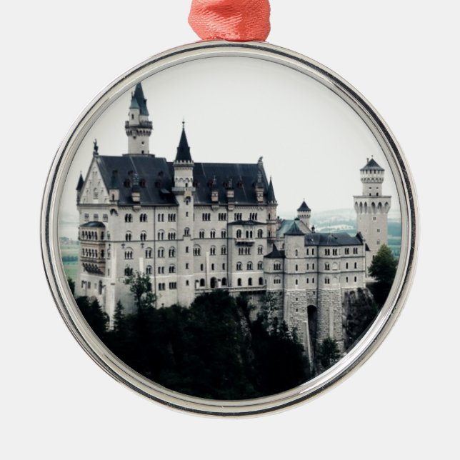 The Neuschwanstein Castle Metal Tree Decoration (Front)