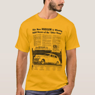 The New 1940 HUDSON Automobile Gold T-Shirt