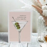 The New 30 | Funny Birthday Greeting Card<br><div class="desc">Sarcastic birthday card features a watercolor martini cocktail illustration with "however old you are is the new 30" in vintage typewriter lettering. Customise the inside message or leave as-is; default message reads "cheers to you -- happy birthday."</div>