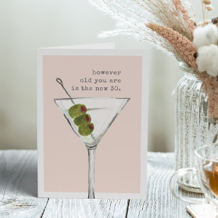 The New 30   Funny Birthday Greeting Card