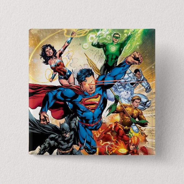 The New 52 Cover #2 15 Cm Square Badge (Front)