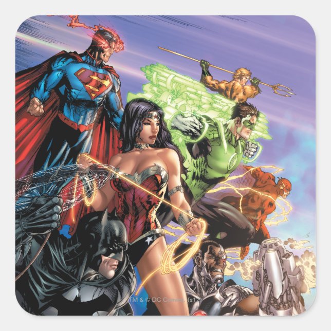 The New 52 Cover #5 Variant Square Sticker (Front)