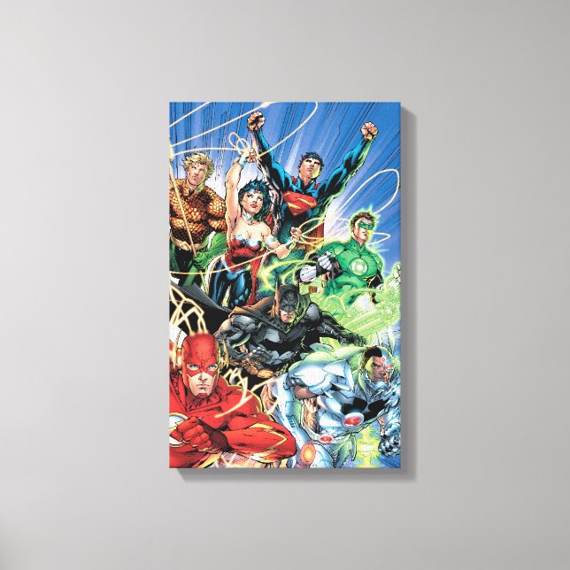 The New 52 - Justice League #1 Canvas Print (Front)