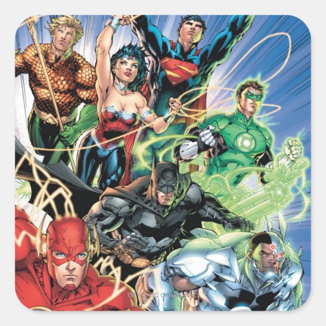 The New 52 - Justice League #1 Square Sticker (Front)