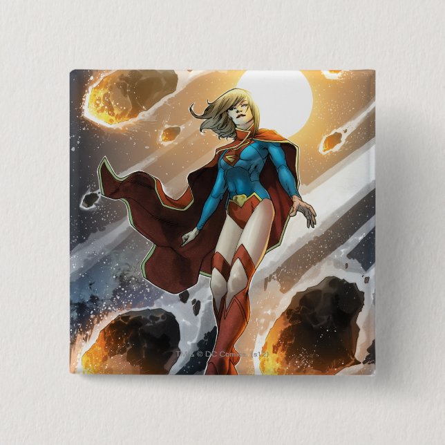 The New 52 - Supergirl #1 15 Cm Square Badge (Front)