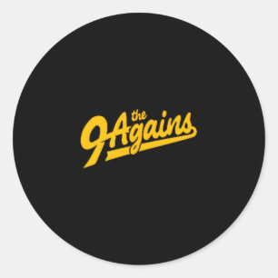 The New 9 Agains Bowling Team Classic Round Sticker