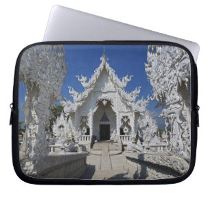 The new all white temple of Wat Rong Khun in Laptop Sleeve