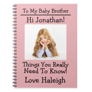 The New Big Sister - Notes to the Baby - Notebook