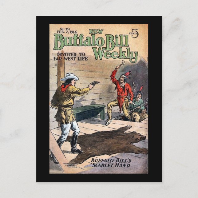 The New Buffalo Bill Weekly No. 74 1914 Postcard (Front)