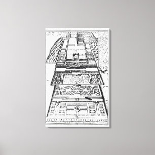 The New Chateau of Saint-Germain-en-Laye, 1614 (en Canvas Print